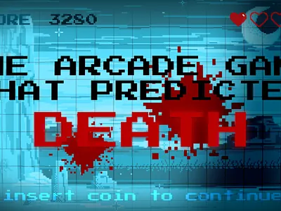 Dark Gaming Lore YouTube Thumbnail creepypasta cursed arcade dark documentary dark gaming lore game gaming graphic design horror thumbnail internet mystery lost media nexpo polybius inspired retro retro horror thumbnail wendigoon youtube youtube mystery youtube thumbnail