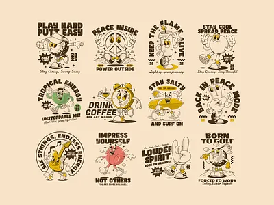 Retro cartoon vibes with a punch of positivity! streetwear design