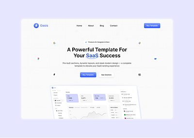 SAAS Website -Hero Section hero section landing page minimal design ui ui design ux design website