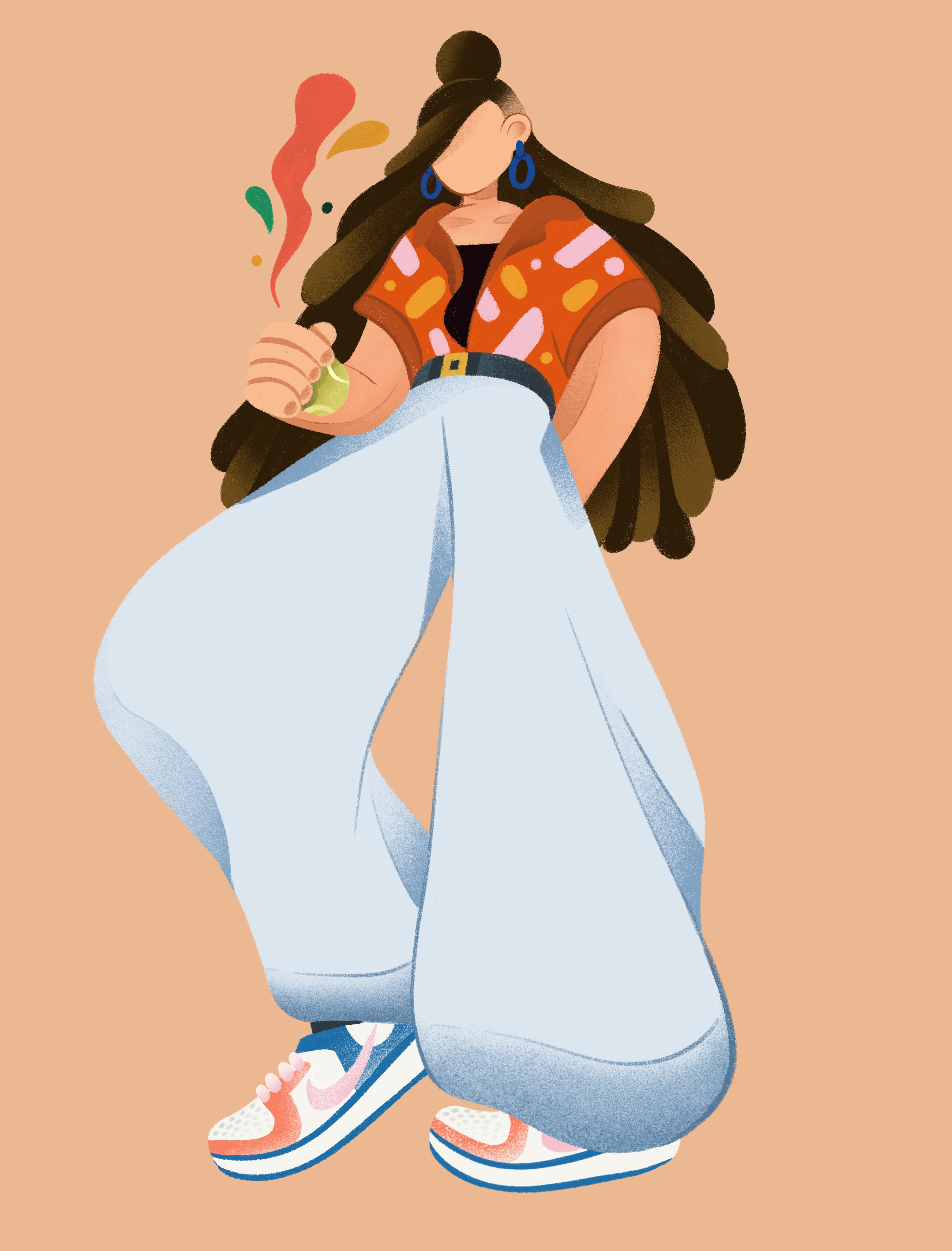 Exaggeration and movement illustration moderncartoonstyle potrait procreateart sports illustration sportsillustration stylizedcharacters