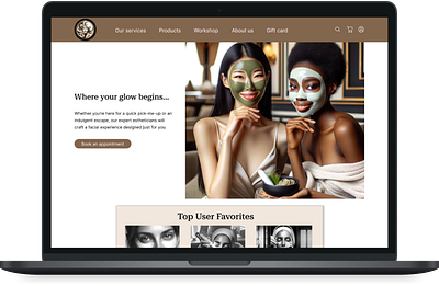 Redesign the Fecial website aesthetic clinic website ux beauty services branding facial services website redesign figma health landing page modern saas design skincare uiux design ui web design