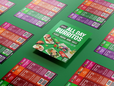 CPG Sell Sheet Design cpg food green organic retail sales sell sheet