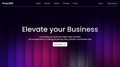 Glass Effect & Animated Landing page in Figma animation design figma landing page microanimation ui uiux