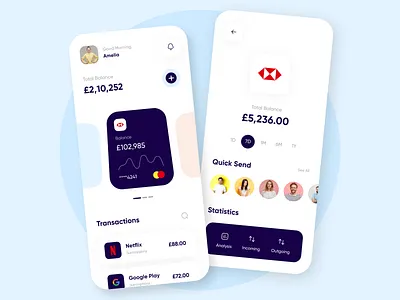 Money Management Mobile App analytics bank catagory creative ui dailyui design finance finance app financial services income interaction interection management money management app online banking popular design popular shot profit