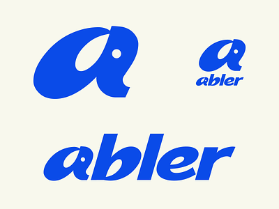 abler a abler animal branding elephant lettera logo logotype medical retro simple symbol type