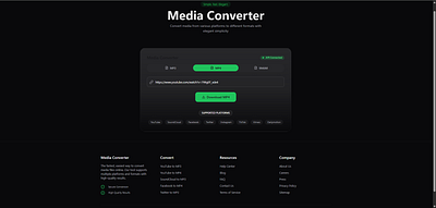 Media Converter 3d branding graphic design logo ui