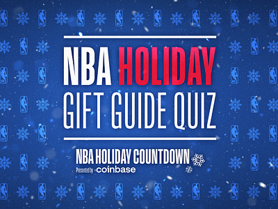 NBA Holiday Gift Guide Quiz adobe photoshop basketball christmas creative design graphic design holidays nba photoshop type typography xmas