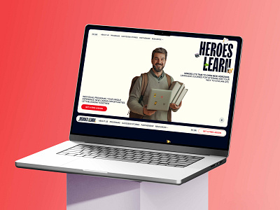 UI/UX Website Design for EdTech Company | Heroes Learn app branding company design edtech education figma landing redesign typography ui ux visuals web webdesign website