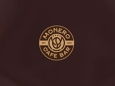 Monero Cafe Logo Design brand brand design branding graphic design logo logo design logos logotype