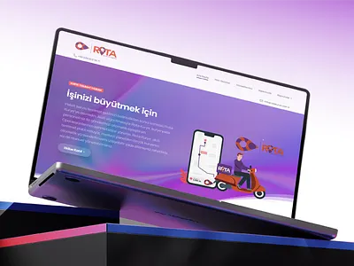 Rota Kurye Website Design graphic design landing page responsive website seo web web design website wordpress