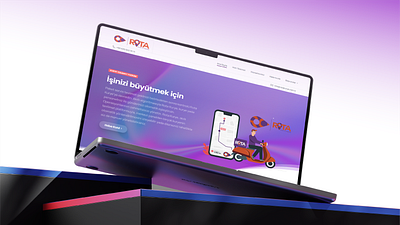 Rota Kurye Website Design graphic design landing page responsive website seo web web design website wordpress
