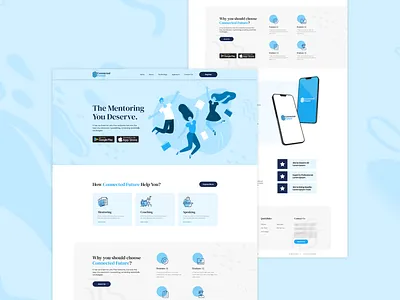 Case Study: CONNECTED FUTURE App and Web Design affordable website app branding custom logo design graphic design logo programming ui ux web design website