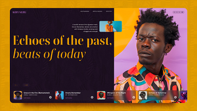 Kofi Nuru website africa design esonos music ui web webflow
