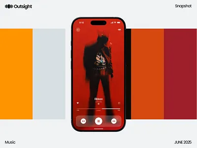 Outsight - Snapshot Animation 2danimation animation branding concept design graphic design logo mobile mobile app motion motion graphics music music app overview player reels snapshoot typography ui ux
