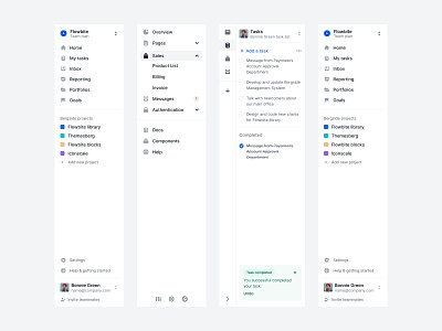 Side navigation clean component library components design kit design system enterprise figma flowbite modern navigation side menu side navigation sidebar