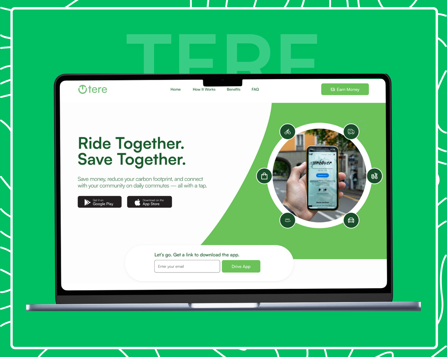 Ride Sharing Website Redesign Concept app ui hero section interaction design landing page design landing page ui mobile responsive redesign ride sharing website ui user experience user interface ux web web design web ui website website design website redesign