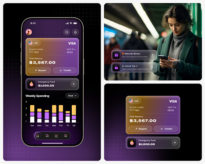Finance Tracker Mobile App ajendrasutariya appdashboard appuidesign bankingapp budgettracker darkui figmaexpert financeapp financetracker fintechdesign minimaldesign mobileappui mobiledesign modernui moneymanagement uidesign uiux uxdesign