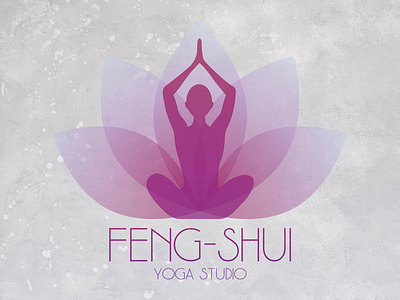 Feng-Shui Yoga Studio brand design brand identity branding feng shui graphic design identity design logo lotus studio vector yoga