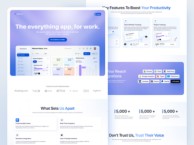TaskSphere – The All-in-One Productivity Saas Website dashboardui designinspiration figmadesign landingpagedesign mobile app design productivityapp projectmanagementui realtimeanalytics saasdesign taskmanagementapp teamcollaboration techstartupdesign uiuxdesign uxforsaas website design workplacetools