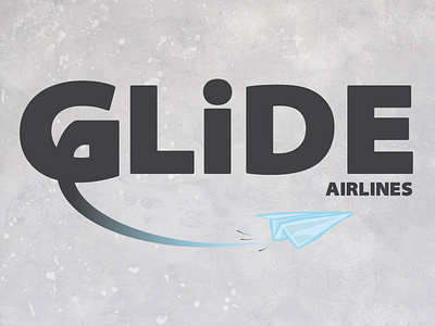 Glide Airlines airline branding airline design brand design branding glide identity design illustration logo