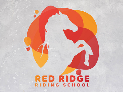 Red Ridge Riding School brand design branding graphic design horse illustration logo logo design red ridge riding school