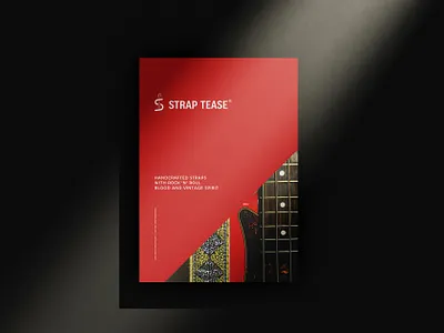 Strap Tease Handcrafted Straps | Visual Identity barnd branding design designer graphic design graphicdesigner guitar logo logodesign logotype mockup music musicinstruments rock straps visualidentity