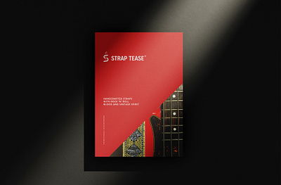 Strap Tease Handcrafted Straps | Visual Identity barnd branding design designer graphic design graphicdesigner guitar logo logodesign logotype mockup music musicinstruments rock straps visualidentity