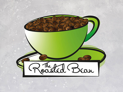 The Roasted Bean Cafe brand identity branding cafe cafe logo graphic design logo logo design roasted bean
