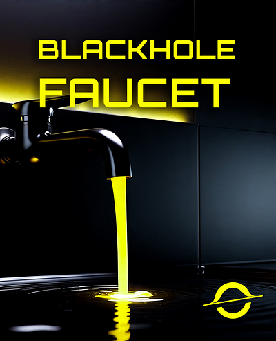 Blackhole Faucet ai blackhole design graphic design poster social media social media post