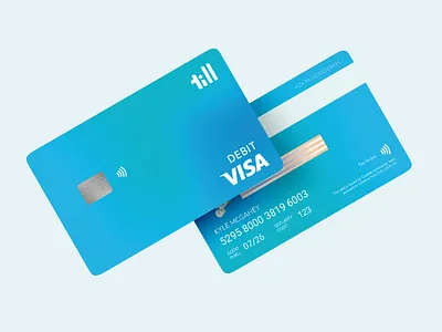 Kids Debit Card Redesign | Till Financial bank bank card banking branding credit credit card debit debit card fintech kids credit card kids debit card kids finance logo product design till till financial ui