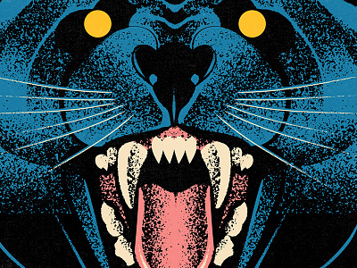 つづく WIP book cartoon character cover design graphic design illustration music panther texture vector vintage vinyl