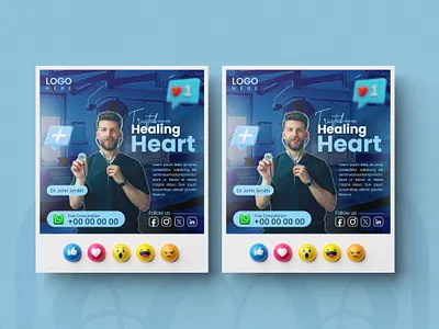 Social media post design for health care banner branding business clinic concept design dlflyer fashion graphic design health healthcare illustration medical medicaldesign post postdesgin socialmediadesign socialpost ui unique