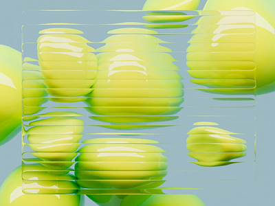 Fluid Optics Over Lime Shapes abstract optics artistic experiment bright minimalism color interaction creative composition digital abstraction fluid perspective glossy surface lime objects liquid texture modern design optical illusion sculptural forms smooth reflections soft shapes surreal layers translucent panel visual distortion visual experiment