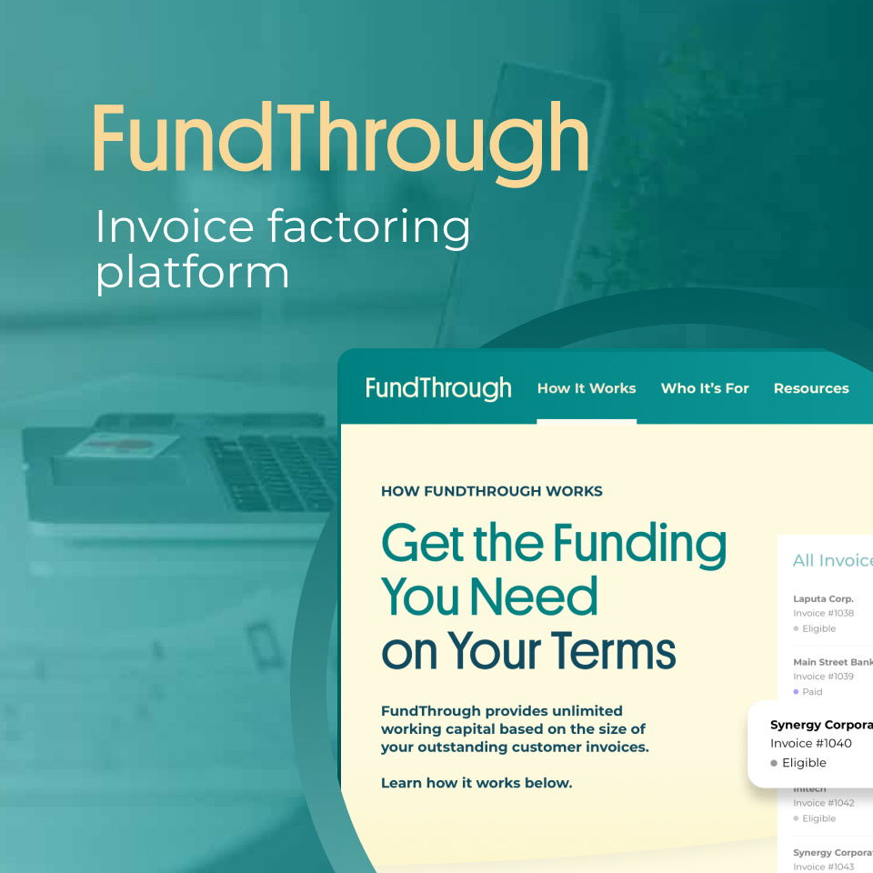 FundThrough brand fintech ui web