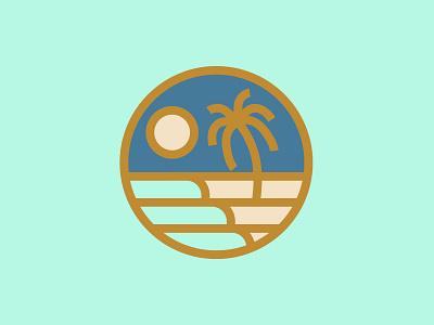 Coastal Badge beachvibes shane harris sunsetbadge