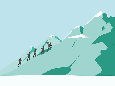 Mountain Climbers 2d 2d artwork 2d illustration art graphic design illustrate illustration illustrator vector artwork vector graphics