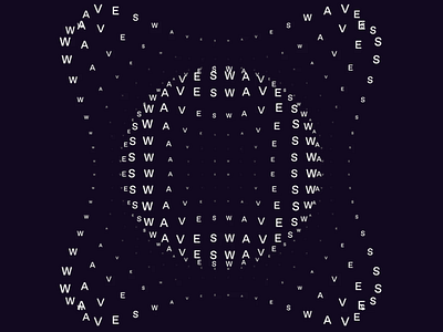 Dimensional Waves in Typography Space abstract motion abstract structure composition digital waves experimental type generative layout glitch art kinetic typography letterform pattern minimal typography modern aesthetics motion design optical illusion spatial illusion type animation typographic waves visual experiment visual rhythm wave distortion