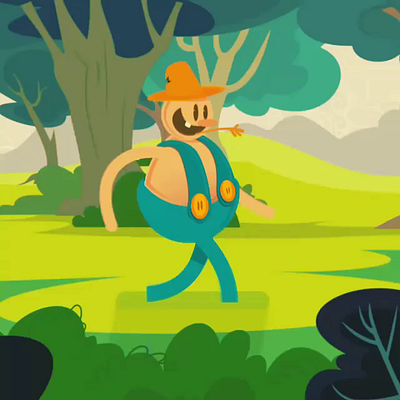 Farmer design drawing graphic design illustration loop motion graphics vector
