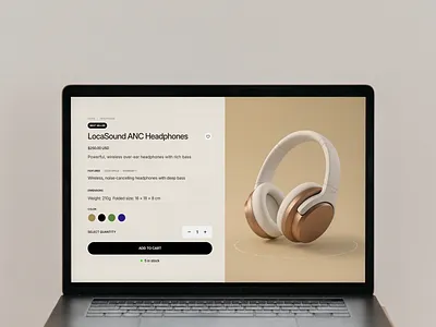 Product UI with 3D View via Spline 3d 3dproduct framer framertospline interactivedesign spline ui
