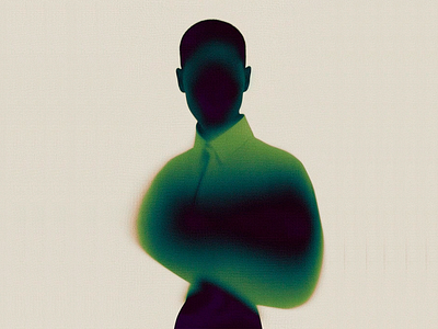 Shadows Speak Without Faces Illustration abstract human art minimalism blurred lines conceptual illustration digital identity emotional absence faceless portrait gradient silhouette identity crisis modern mystery moody character psychedelic aura shadow form shape language soft edges surreal subject thought provoking visual silence