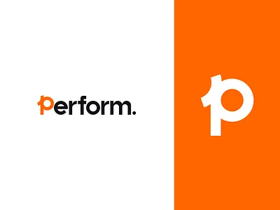 Perfrom Logo Design 3d animation app branding design education graphic design icon illustration logo logo design logo mark modern logo motion graphics p icon p letter logo p logo p mark ui