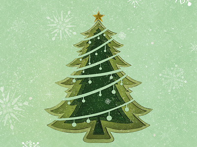 Christmas Tree 2d ilustration artwork christmas artwork christmas graphic christmas tree illustration illustrator merry christmas vector graphic