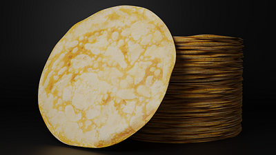 Crepe | Pancake | Blender 3d blender crepe pancake render tuto tutorial youtube