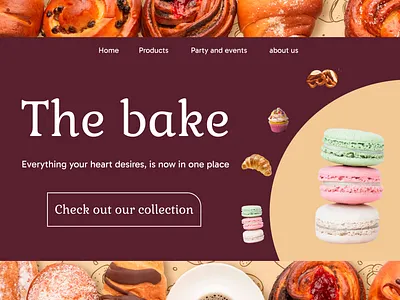 The Bake, bakery landing page animation bakery brand identity branding design graphic design illustration landing page logo saas store ui ux website design