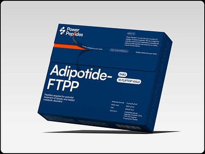 PowerPeptides | Physical media for Health& Wellness product branding graphic design health logo medical packaging physical objects