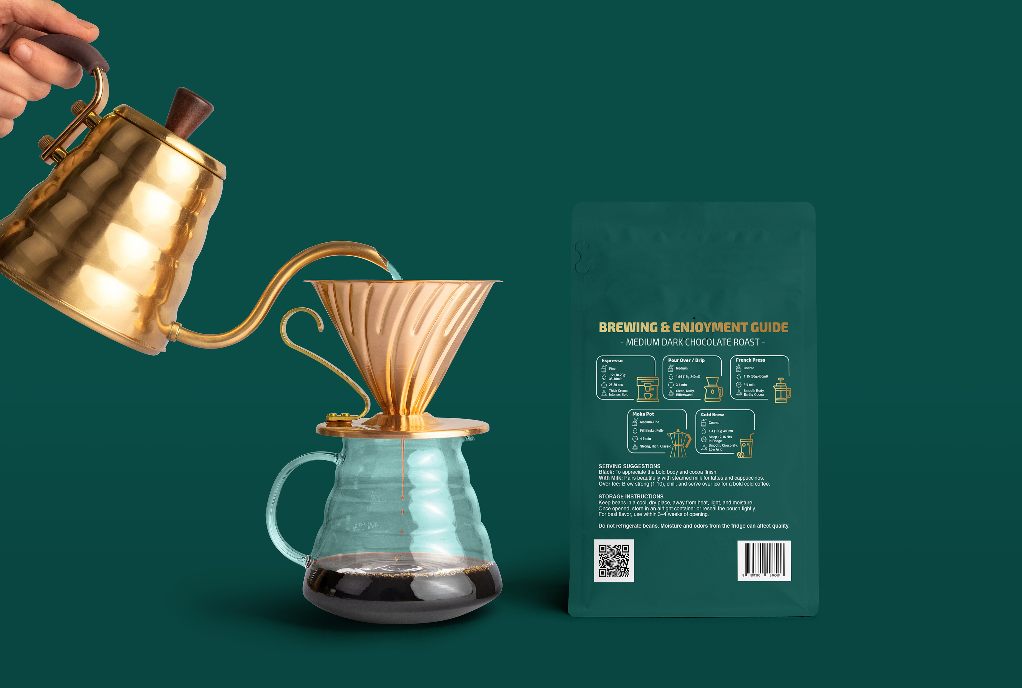 Example of Custom Coffee & Tea Label Design