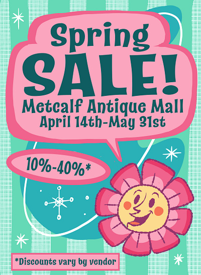 Spring Sale Ad 1 advertising cartoon cartoonist digital art graphic design illustration typography
