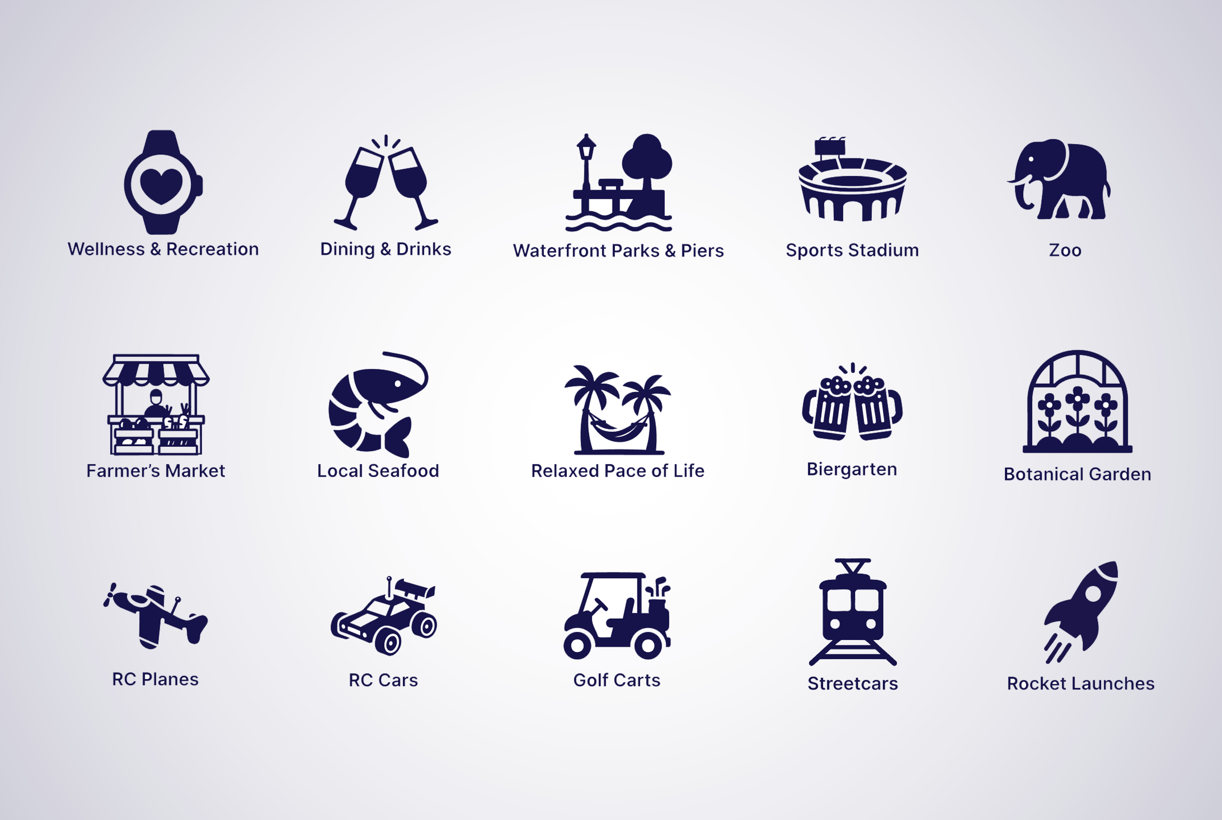 Explore55Plus: Amenities Icon Set - Volume 2 accessibility community graphic design icon icondesign illustration minimalist minimalisticons ui ux uxdesign