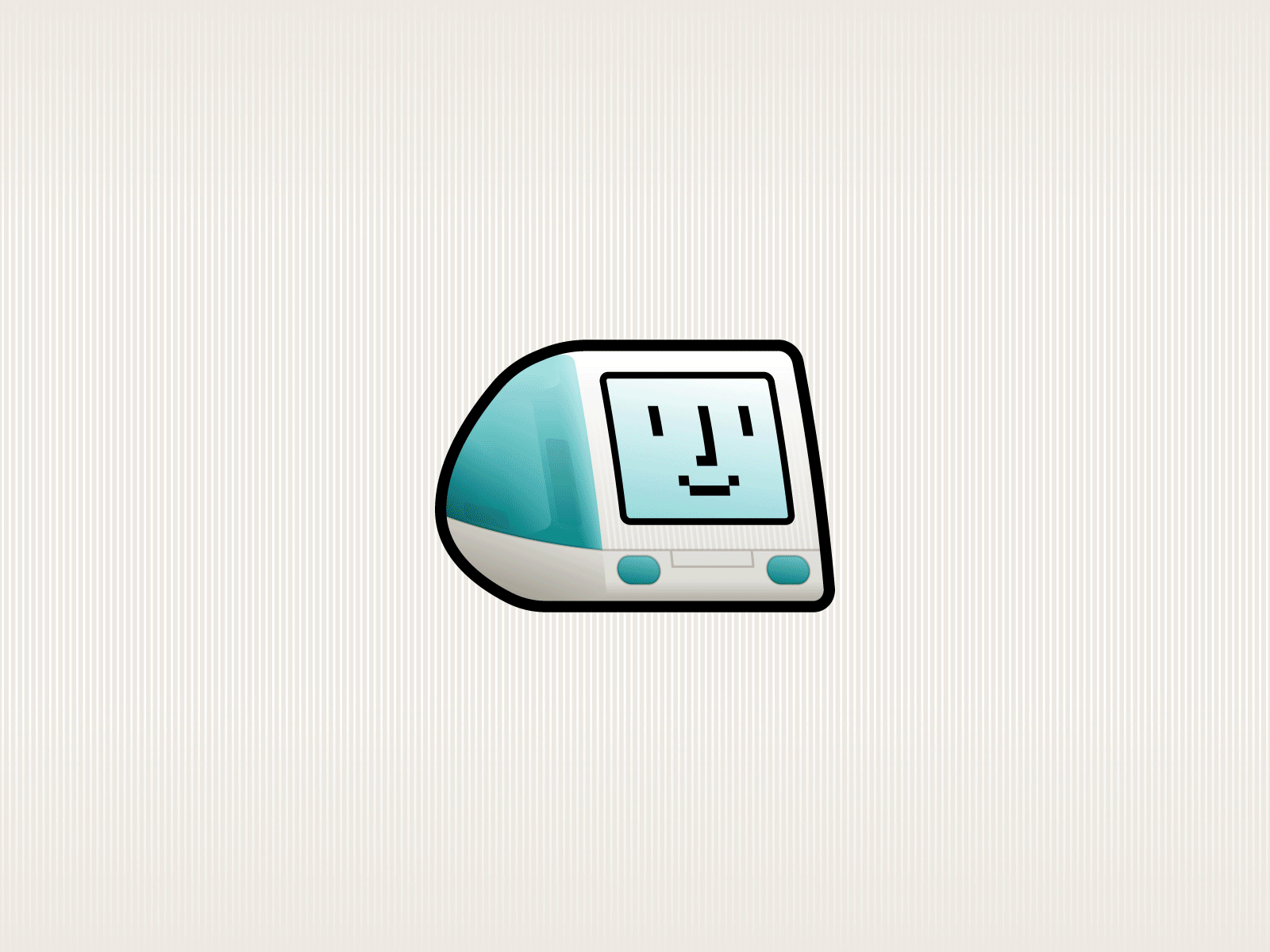 iMac G3 🖤 apple colors computer iconography icons illustration imac mac poster rainbow retro smile sticker vintage