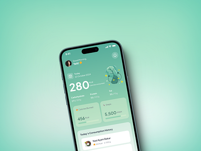 Health & Nutrition Tracker App 🍃 clean design food tracker green health health tracker healthapp healthtracker home minimal mobile mobile apps nutrition pastel ui ui design uiux ux wellness wellnessapp